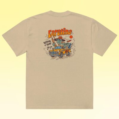 Oversized faded t-shirt "Salty the Sea Turtle"